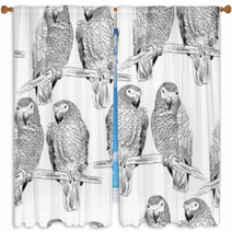 Parrot Window Curtains 71800101