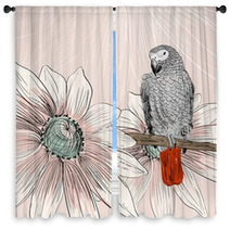 Parrot Window Curtains 71869855