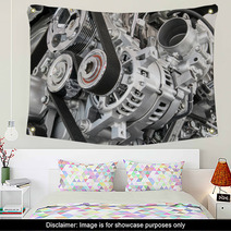 Part Of Car Engine Wall Art 84924768