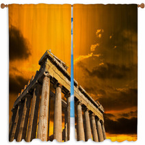 Parthenon On The Acropolis Window Curtains 61372937