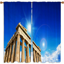 Parthenon On The Acropolis Window Curtains 64765282