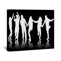 Party People Dancing Wall Art 60227164