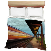 Passanger Station With Motion Train Bedding 60612326