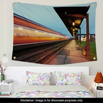 Passanger Station With Motion Train Wall Art 60612326
