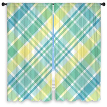 Pastel Plaid Window Curtains 6804113