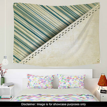Pastel Striped Old Background Wall Art 61400799