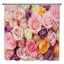 Pastel Wedding Roses Bath Decor 67054116