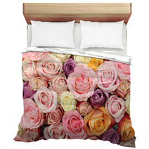 Pastel Wedding Roses Bedding 67054116