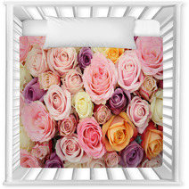 Pastel Wedding Roses Nursery Decor 67054116