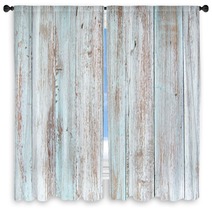 Pastel Wood Planks Texture Window Curtains 113135609