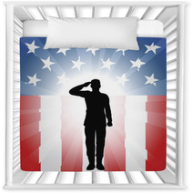 Patriotic Soldier Salute Nursery Decor 33436342