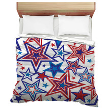 Patriotic Stars Illustration Bedding 21612945