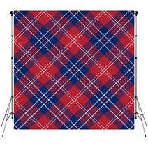 Patriotic Tartan Of White Blue Red Seamless Patterns Backdrops 265522243