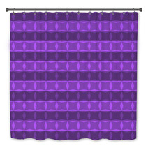 Pattern Geometric Purple Color Bath Decor 71069312