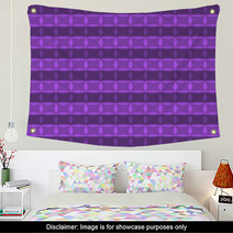 Pattern Geometric Purple Color Wall Art 71069312