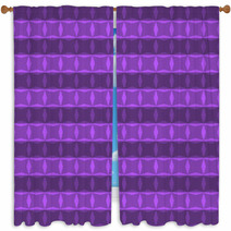Pattern Geometric Purple Color Window Curtains 71069312