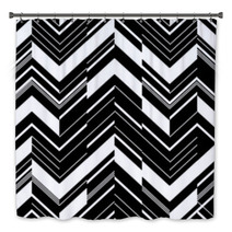 Pattern In Zigzag - Black And White Bath Decor 45305082