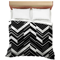 Pattern In Zigzag - Black And White Bedding 45305082