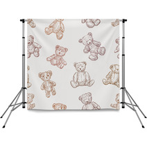 Pattern Of Teddy Bears Backdrops 60580513