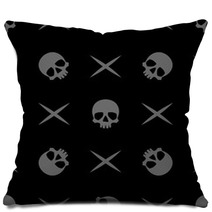 Pattern Skull Bone Cross Pillows 100877181
