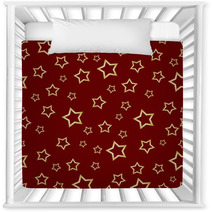 Pattern STARS Red Nursery Decor 65275173