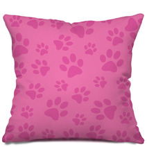 Paw Prints Background_01_Pink Pillows 98807823