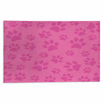 Paw Prints Background_01_Pink Rugs 98807823