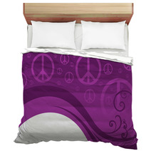 Peace Sign Background Bedding 55794195