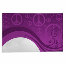 Peace Sign Background Rugs 55794195