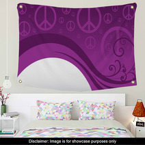 Peace Sign Background Wall Art 55794195