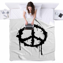 Peace Sign Blankets 54360123