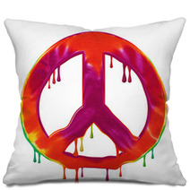Peace Sign Pillows 68225443