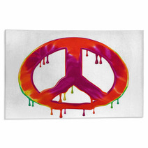 Peace Sign Rugs 68225443