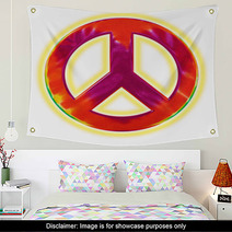 Peace Sign Wall Art 68225457