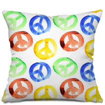 Peace Signs Seamless Pillows 64309569