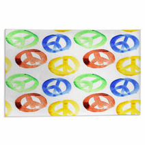 Peace Signs Seamless Rugs 64309569