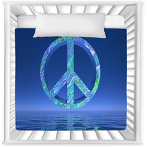 Peace Symbol - 3D Render Nursery Decor 67014983