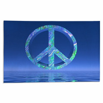 Peace Symbol - 3D Render Rugs 67014983