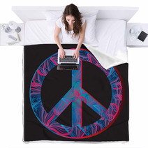 Peace Symbol Blankets 59273888