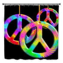 Peace Symbols Psychedelic Ornaments-Simbolo Pace Psichedelico Bath Decor 46091281