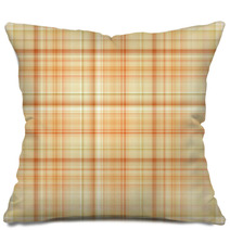 Peach Checkered Background Pillows 68393429