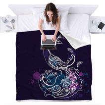 Peacock. Blankets 62668592