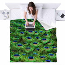 Peacock Tailfeathers Blankets 58428752