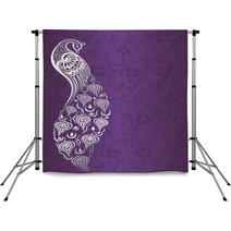 Peacock, Wedding Card Design, Royal India Backdrops 56009746
