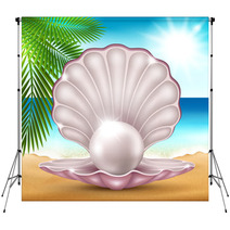Pearl On The Sand Backdrops 54773127
