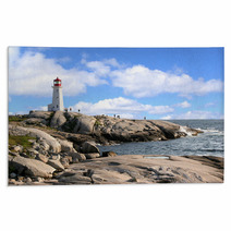 Pegg's,s Cove Lighthouse, Nova Scotia Rugs 27904592