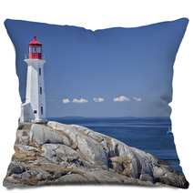 Peggy's Cove Lighthouse, Nova Scotia, Canada. Pillows 48286286