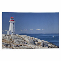 Peggy's Cove Lighthouse, Nova Scotia, Canada. Rugs 48286286