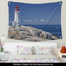 Peggy's Cove Lighthouse, Nova Scotia, Canada. Wall Art 48286286