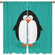 Penguin Design Window Curtains 57461666